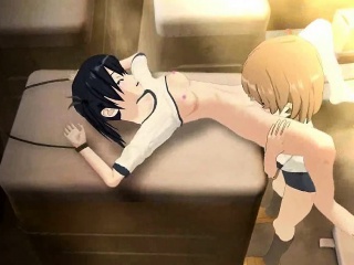 Teen animated lesbians tasting
