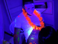 Teen Sluts Suck Big Cocks At A Glow Party