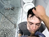 Big stepbro gives twink a dirty swirly