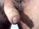 Dad showing uncut cock on cam for the first time