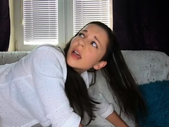Brunette Babe Takes Toys And Cock Up Her Ass