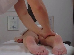 Blonde Jerks Off The Masseuse