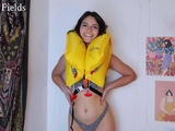 Stacked brunette goes solo toys and masturbation